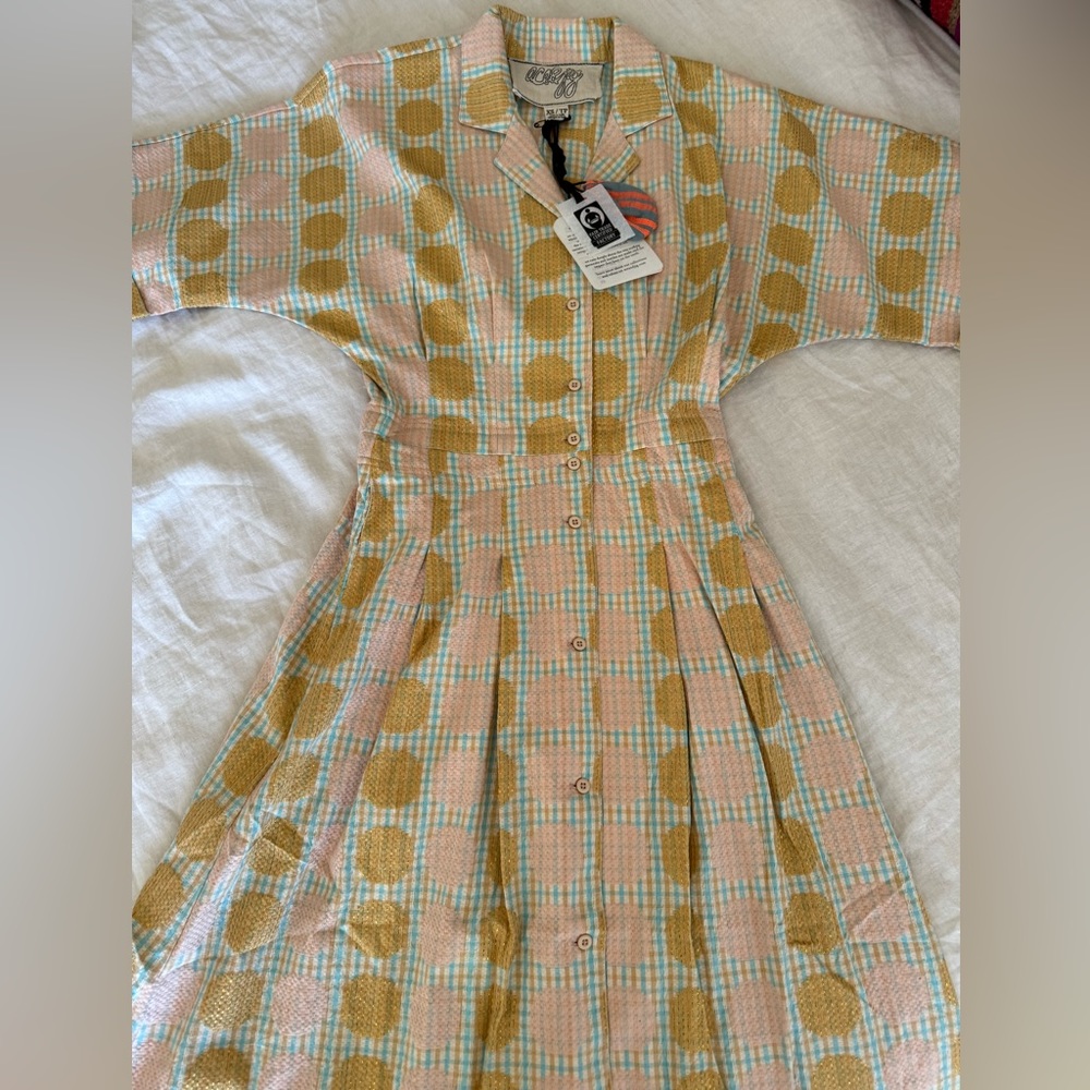 NWT Ace & Jig Ronnie dress in somersault textile.